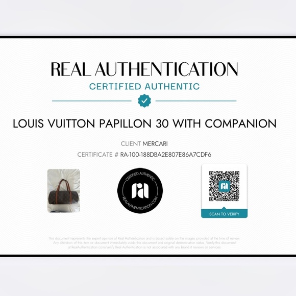 Authentic Louis Vuitton Papillon 30 with Companion - Picture 15 of 15